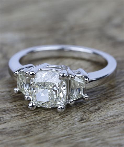 unique cushion cut engagement rings